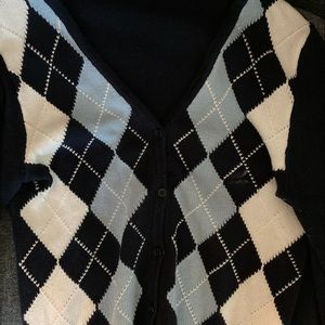brandy melville argyle sweater